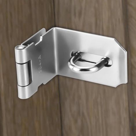 2 piezas,Pestillos para puertas,Cerraduras de acero inoxidable,Cerraduras de presión de acero inoxidable en ángulo de 90 grados,7,6 cm y 10,2 cm (1/4)