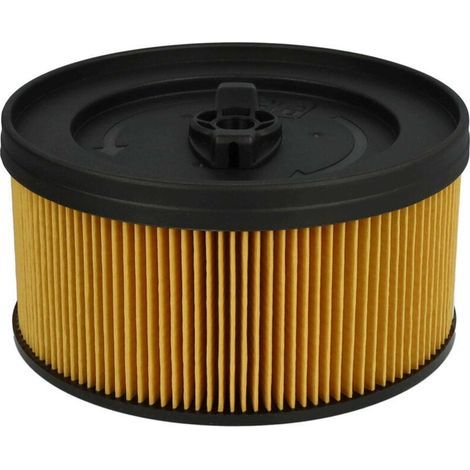 1x filtre plissé compatible avec Kärcher WD 5.300, WD 5, WD 5.200M, WD 4.500 aspirateur - noir / jaune (1/4)