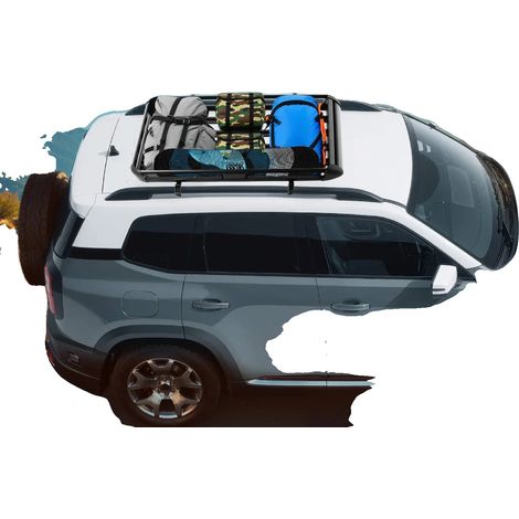 Barres de toit, construction en aluminium, compatibilité universelle avec les SUV, noir (1/5)