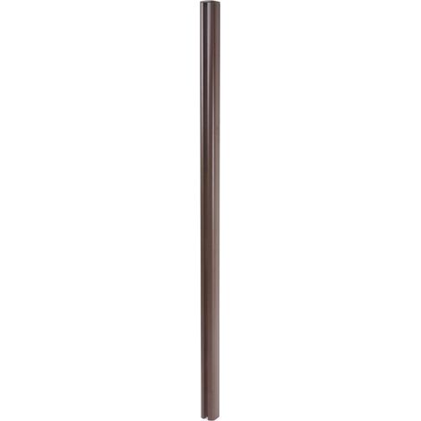 Poteau en aluminium pour clôture Sarthe en WPC, pilier, système de connexion 1,86, marron (1/5)