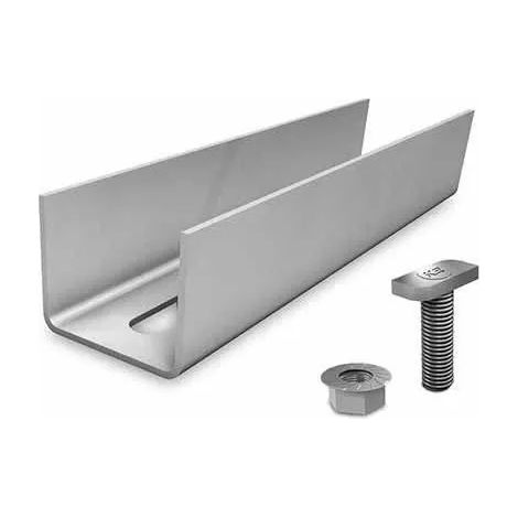Conector riel k2-systems solidrail light 37 preperforado con herrajes