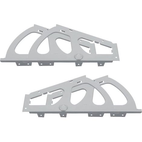 Rangements à chaussures - 2 Pièces - Étagère à chaussures - Gain de place - Acier - Système de rangement pour chaussures - Porte-chaussures - Convient pour salles de bain, chambres et salons - 17.8×15 (1/5)