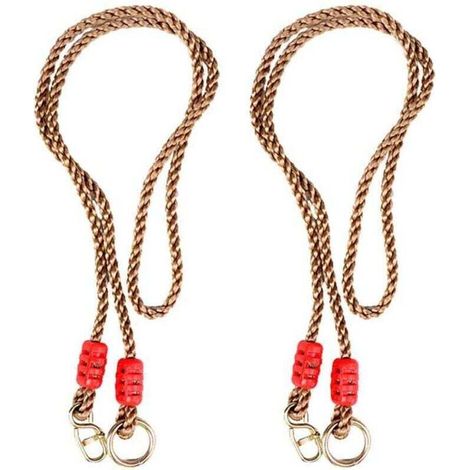 1,8m Corde de balançoire en nylon réglable, corde de mousqueton de balançoire en corde d'arbre pour enfants utilisée pour les balançoires, les hamacs, les sièges suspendus, le camping