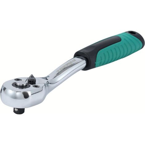 Clés à cliquet 1/4", Poignée de Clé à Douille à Dégagement Rapide 72 Dents, Acier au Chrome Vanadium de Haute Qualité, Outil de Garage de Réparation Automatique, 150mm (1/5)