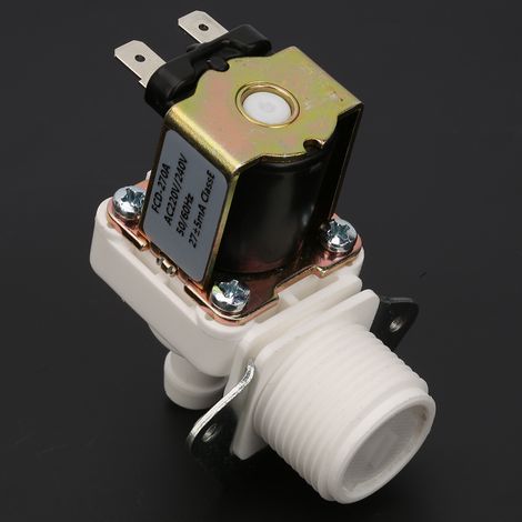 Électrovanne électrique en plastique, normalement fermée (N/C), 220 V CA, pour machine à glaçons (1/5)