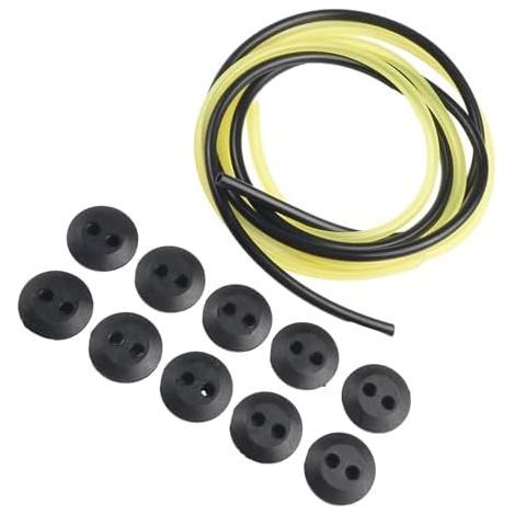 Lot de 12 œillets réservoir carburant en caoutchouc avec tuyau pour débroussailleuse pièces rechange et accessoires fiables - (1/5)