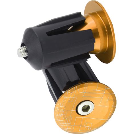 Lot de 2 embouts de guidon pour vélo de route et VTT, couleur or (1/5)