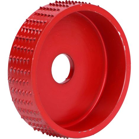 Disque de ponçage en carbure de tungstène pour la sculpture sur bois, accessoire pour meuleuse d'angle de travail du bois, 75 mm, rouge. (1/5)