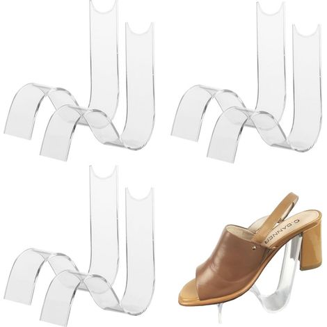 Schoenhouder - Acryl - Transparente - Para Zapatos De Suela Plana - 6 Unidades (1/5)