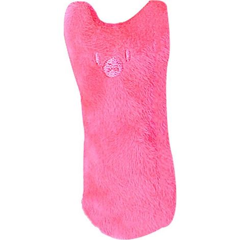 Set di 3 peluche all'erba gatta, cuscino tiragraffi creativo, tappetino all'erba gatta, per masticare e pulire i denti (rosa) (1/5)