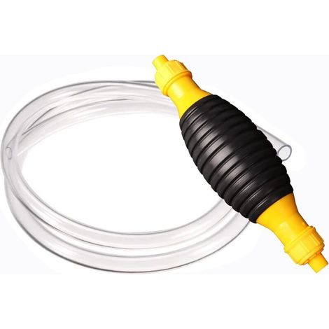 Pompe à Main Essence, Pompe de Transfert de Carburant, 8mm 2M Pompe Manuelle Siphon Pompe à Main d'urgence Aspiration pour Essence Gaz Diesel Huile Eau Liquide Réservoir de Poissons