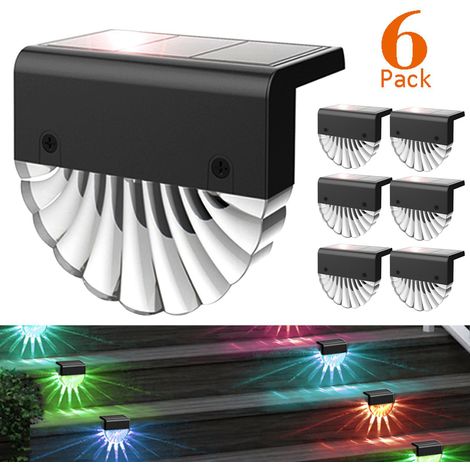Luminaire Solaire LED pour Jardin - Forme Coquille, Blanc Chaud, Éclairage Décoratif Murale Extérieur (1/5)