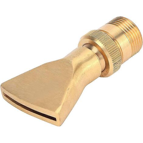 Buse de fontaine extérieure en forme d'éventail, arroseur de bassin, décoration de jardin, cuivre 9x4cm, 1 pièce (1/5)