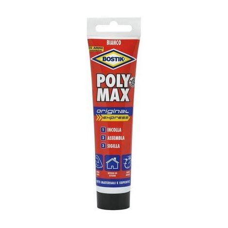 BOSTIK POLYMAX ORIGINAL EXPRESS - BIANCO GR 165- 2 pezzi