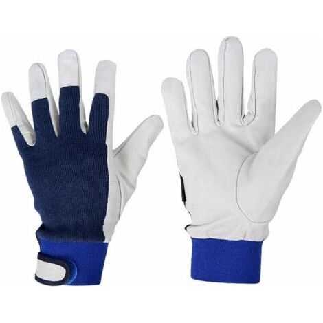 Gants de soudure en cuir de chèvre pour le jardinage, le soudage et le travail du bois - Résistants à la chaleur - Excellente idée cadeau 24 cm (CS-ST59).