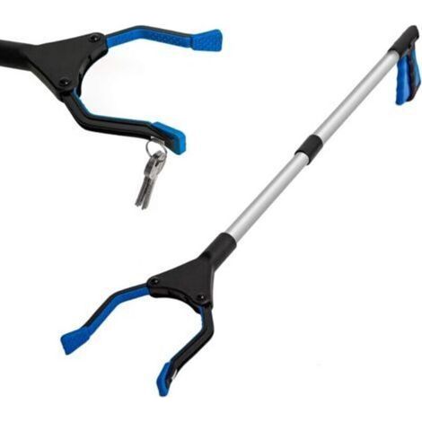 Pince de ramassage des déchets de 81 cm, pince télescopique pliable, pince de préhension magnétique télescopique extensible, pince de ramassage des déchets, pince en caoutchouc, aide à la prise en cha