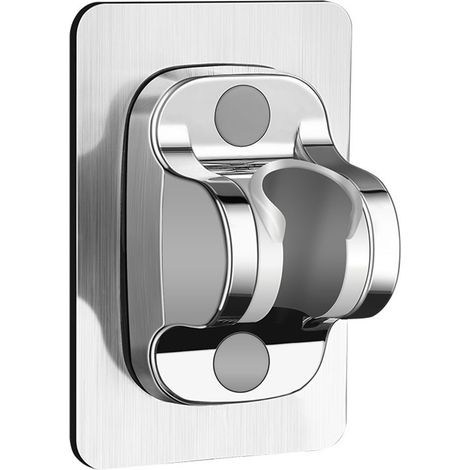 Support de pommeau de douche, adhésif puissant, angle réglable, sans perçage, support pour douchette de salle de bain (1/5)