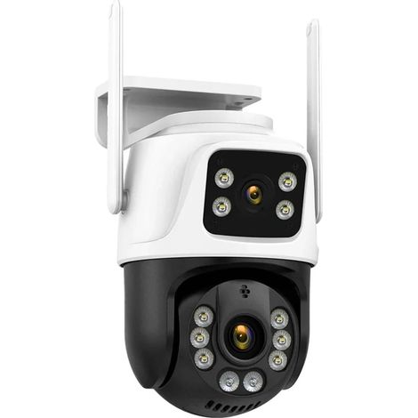 Caméra de sécurité à Domicile CCTV extérieur 360 °, Protection de sécurité IP, vidéosurveillance sans Fil 8MP 4K for caméras de Maison Intelligente(4K 8MP NO Card) (1/5)