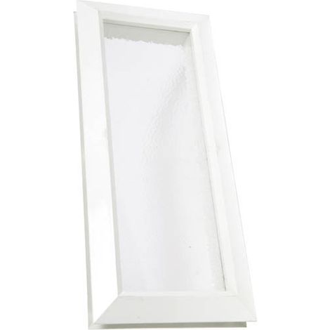 Nicoll – Hublot décoratif rectangulaire 380x165mm – Vitre incolore – Ouverture à pratiquer 340x125mm – Épaisseur panneaux 19 à 30mm