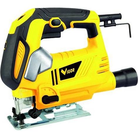 Vigor VST-80E Seghetto Alternativo 810 W con Guida Laser e Sgancio Rapido Inclinazione 45° colore Nero
