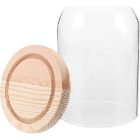 Cloche décorative en verre stabilisé avec base (1/5)