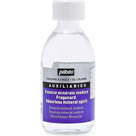 Essence minérale - PEBEO - Flacon 245ml - Inodore - Pour peinture à l'huile - Multicolore