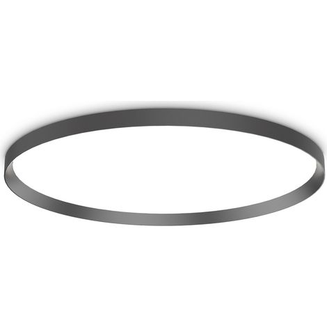 Ideal Lux Plafoniera moderna FLY 1 luce LED integrato nero metallo