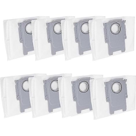 Lot de 8 sacs à poussière pour aspirateur Roborock S8+ / S8 Pro Ultra