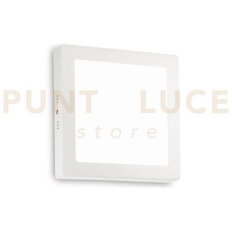 UNIVERSAL SQAURE APPLIQUE-PLAFONIERA LED SMD 17 W 110° 1750 lm 2700 K BIANCO