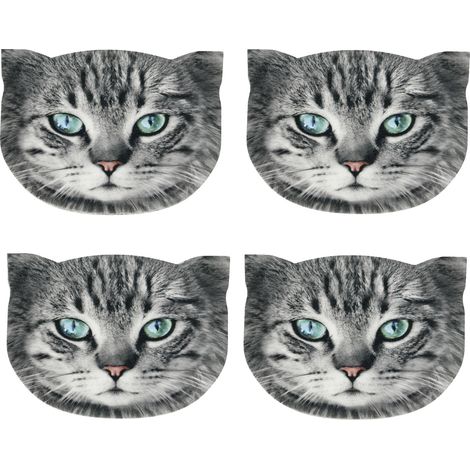 Juego de manteles individuales 4D de gatos - fryc