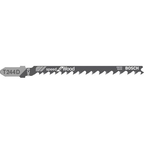 100x Lames de scie sauteuse T 244 D Speed for Wood (1/2)
