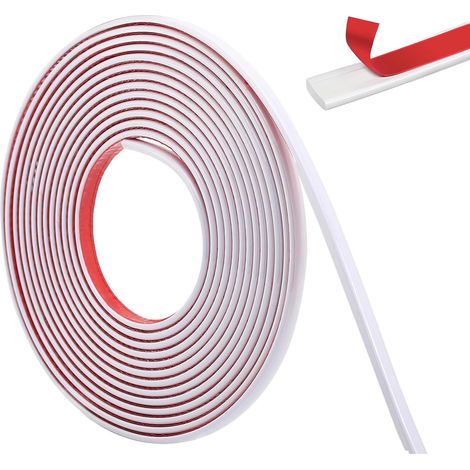 Moulures de plafond autocollantes 12 m x 8 mm, moulures décoratives en stuc, moulures murales autocollantes pour plafond, carrelage, bords, moulures décoratives (1/5)