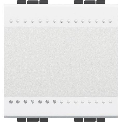 Crossing Livinglight 16A morsetto a vite 2 moduli Bianco N4004M2N