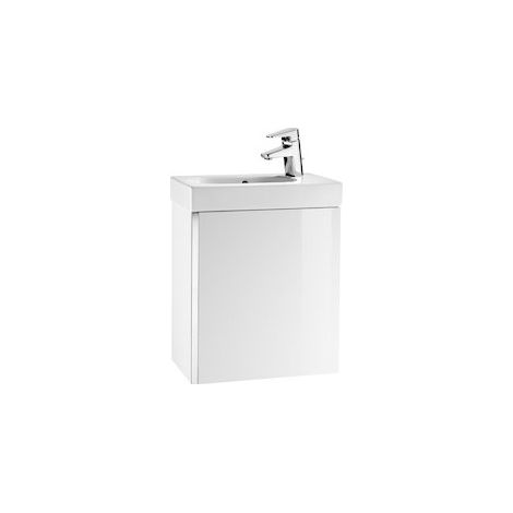 Meuble Unik MINI 450 - meuble + lave-mains - Blanc brillant - Roca (1/2)