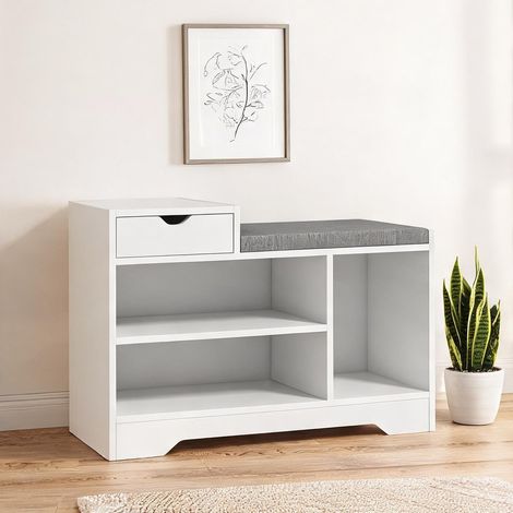 SunJet Console, table console, Banc à chaussures 3 compartiments - Réf. WVO506M1PJFP (1/5)