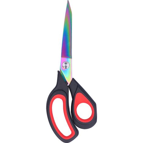 Professional Sewing Scissors Dressmaking Tailor Scissors Sharp Fabric Sewing Shears ScissorColor Head Black Red Handle (1/5)