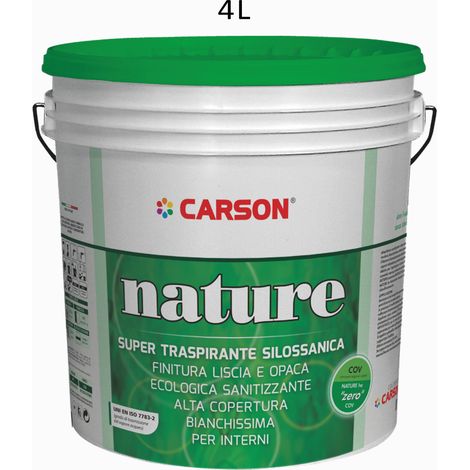 Nature idropittura silossanica traspirante opaca lt 4 alta copertura, interni
