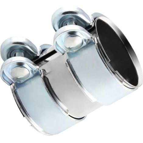 ALI2 45mmx95mm Colliers de Serrage pour Tuyaux d'Échappement,Collier de Serrage Silencieux Echappement Voiture en Acier Inoxydable,Raccord de Tuyau d'Échappement (45mmx95mm) (1/5)