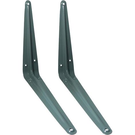 Lot de 3 supports d'étagère de type London 250 x 200 mm