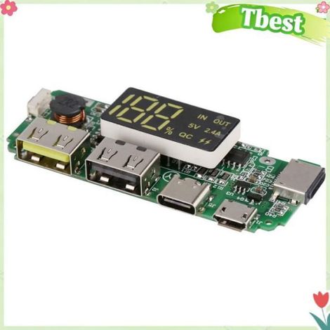 PCBA - Carte Circuit Imprimé Réseau Sécurité Portable H961-U - Pour Alimentation Secours Batterie Lithium - 3,0-4,2 V Entrée - 2 A Sortie - 15 g (1/5)