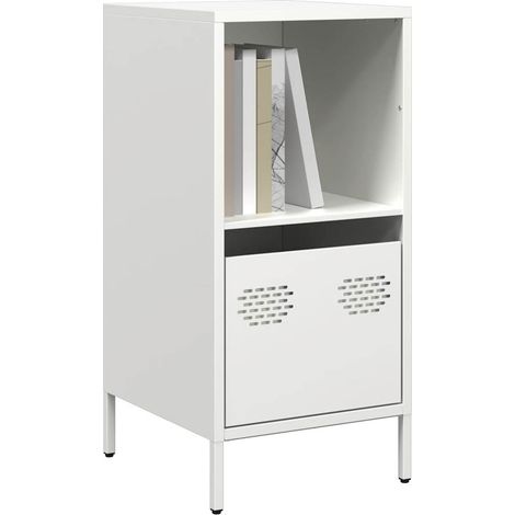 Sideboard Weiß 35x39x73,5 cm Kaltgewalzter Stahl
