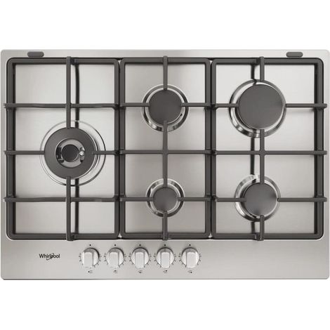 Whirlpool TGML 761 IX R Einbau-Gaskochfeld Edelstahl 73cm Gas 5 Brenner (1/2)