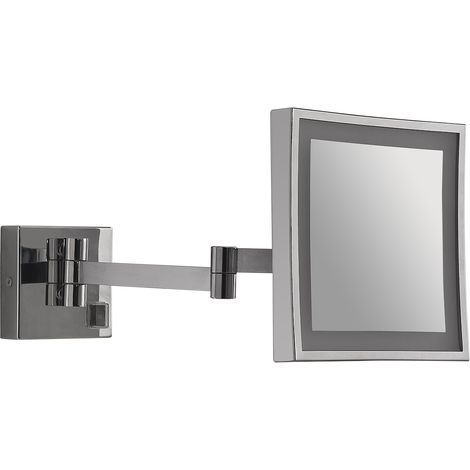GEDY NINA specchio ingranditore quadrato 5x con led cromato codice prod: 000021141300000