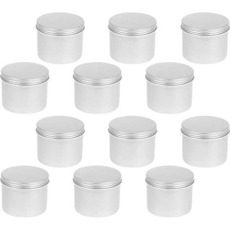100ml aluminum cream jar, pack of 12, transparent lid, leak-proof, compact size, for daily care (1/4)