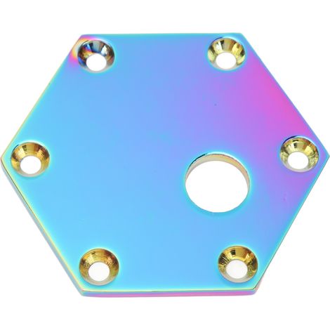 Cachette de bouton de klaxon hexagonal 70mm pour volant de course 6 trous, plaque de recouvrement en aluminium, accessoire de remplacement (1/5)