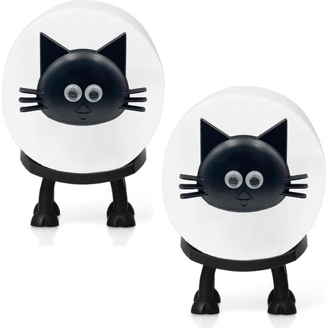 Porte-papier toilette à motif chat, décoration de salle de bain amusante