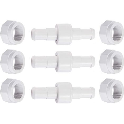 Raccordo girevole per tubo di pulizia della piscina - Raccordo per tubo - Manutenzione piscina - Compatibilità specifica - D20 D15 (1/5)