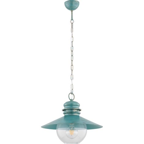 Suspension rétro menthe boule verre E27 Alfa Holly (1/3)