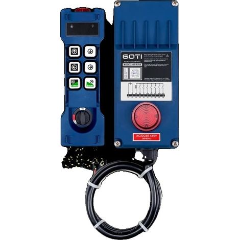 Telecomando per gru, 8 pulsanti a velocità singola, grado di protezione IP65 (1/2)