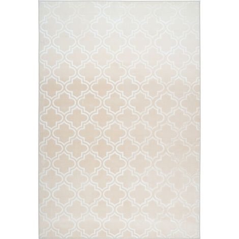 Tapis Vintage Fait Main "Monroe I" Crème 81 x 150 cm (1/4)